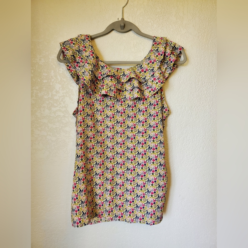 Target, women's, floral, sleeveless blouse